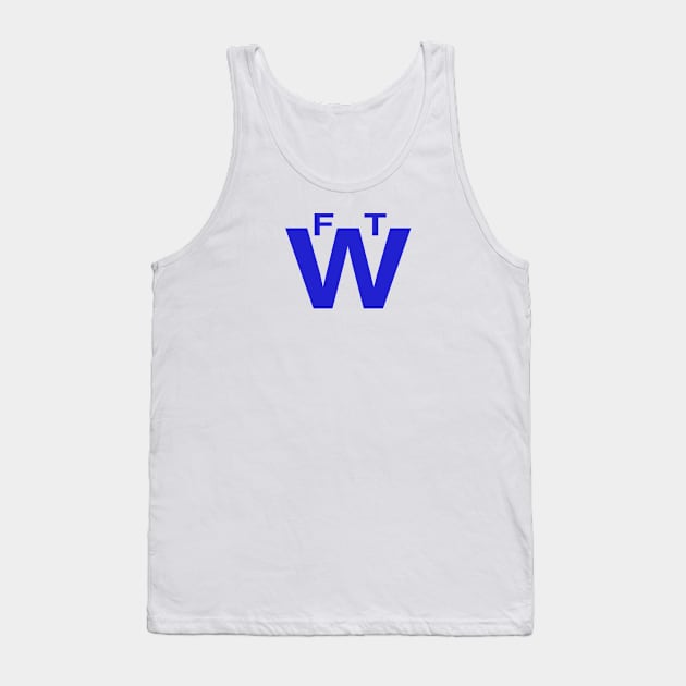 FTW - Cats Vintage Blue Logo Tank Top by buffben789